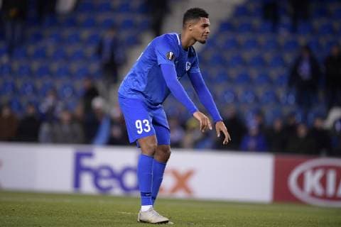 Genk s Zinho Gano celebrates after winning a game of Belgian soccer team KRC Racing Genk against Norwegian Sarpsborg 08 FF, in Genk, Thursday 13 December 2018, on day six of the Europa League group stage in group I. YORICKxJANSENS  x05489581x