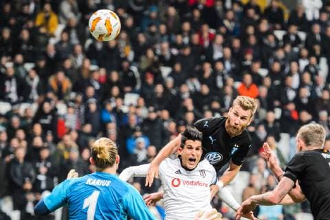 181213 Rasmus Bengtsson or Malmö FF and Necip Uysal or Besiktas during the Europe league match between Besiktas and Malmö FF on December 13, 2018 in Istanbul Photo Petter Arvidson BILDBYR N Code PA 92175, detectedSourceLanguage  Copyright: PETTERxARVIDSON BB181213PA101