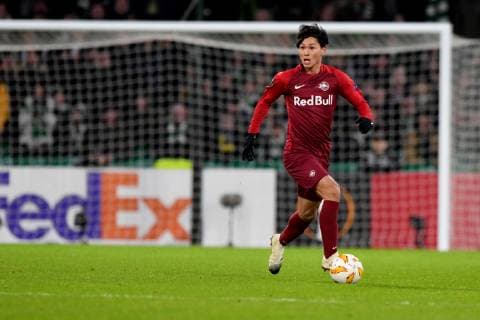SOCCER - UEFA EL, Celtic vs RBS GLASGOW,SCOTLAND,13.DEC.18 - SOCCER - UEFA Europa League, group stage, Celtic Glasgow vs Red Bull Salzburg. Image shows Takumi Minamino (RBS). GEPAxpictures xFlorianxErtl