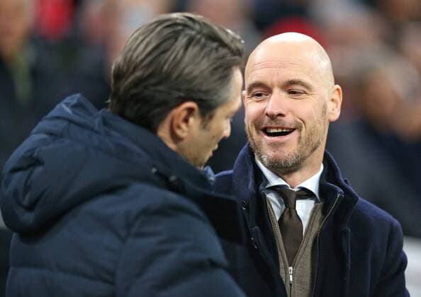 12 12 2018 Football UEFA Champions League 2018 2019 Group stage 6 Matchday Ajax Amsterdam FC Bayern Munich at Johan Cruijff Arena Amsterdam L R Coach Niko Kovac Bayern Munich and Coach Erik ten Hag Ajax Amsterdam DFL and DFB regulations prohibit any use of photographs as image sequences and or quasi video