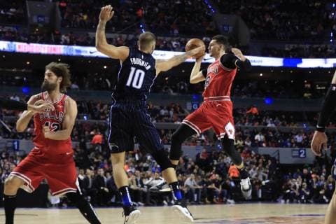 December 14 2018 EUM20181214DEP01 JPG MEXICO CITY Sport NBA Team Magic Orlando defeated the Chicago Bulls 97 91 at the Arena Mexico City on Thursday night December 13, 2018 Photo Agency EL UNIVERSAL RCC Latin News December 14 2018  - ZUMAu78_ 20181214_zaf_u78_001 Copyright: xIrvinxOlivaresx