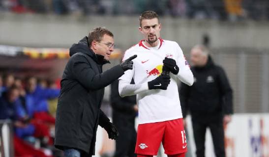 RB Leipzig Trondheim Football Europa League Leipzig 13 12 2018 Red Bull Arena Football UEFA Europa League Group B 6 Matchday RB Leipzig vs Rosenborg BK Trondheim 1 1 0 0 In the picture Coach Ralf Rangnick RB Leipzig and Stefan Ilsanker 13 RB Leipzig According to UEFA specifications, it is forbidden to use or have used photos taken in the stadium and or the match in the form of sequence pictures and or video-like photo series