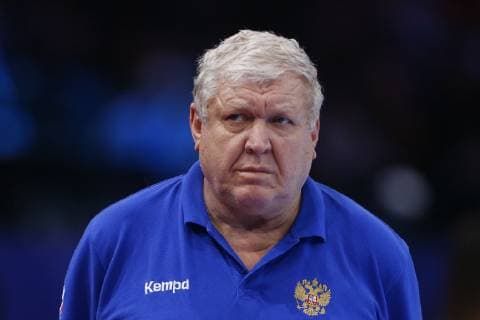 Handball, Damen EM, Halbfinale, Russland - Rumänien Evgenii Trefilov ( Entraineur coach Russie) HANDBALL : Russie vs Roumanie - Demie Finale Euro feminin - 14 12 2018 GwendolineLeGoff Panoramic 