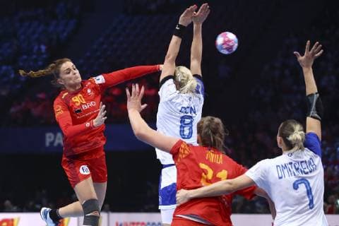 Handball, Damen EM, Halbfinale, Russland - Rumänien Ana Maria Dragut (Roumanie) HANDBALL : Russie vs Roumanie - Demie Finale Euro feminin - 14 12 2018 GwendolineLeGoff Panoramic 