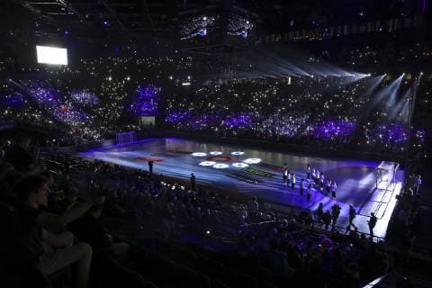 Handball, Damen EM, Halbfinale, Niederlande - Frankreich Ambiance HANDBALL : Pays Bas vs France - Demie Finale Euro feminin - 14 12 2018 GwendolineLeGoff Panoramic 