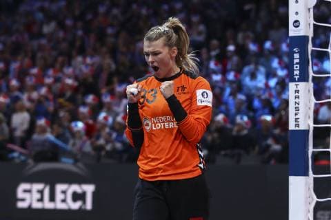 Joie Tess Wester (Pays Bas) HANDBALL : Pays Bas vs France - Demie Finale Euro feminin - 14 12 2018 GwendolineLeGoff Panoramic 
