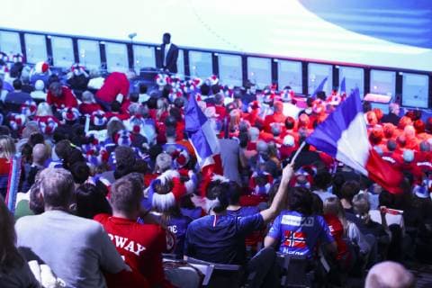 Ambiance supporters francais HANDBALL : Pays Bas vs France - Demie Finale Euro feminin - 14 12 2018 GwendolineLeGoff Panoramic 