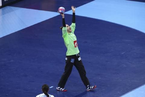 Joie Laura Glauser (France) HANDBALL : Pays Bas vs France - Demie Finale Euro feminin - 14 12 2018 GwendolineLeGoff Panoramic 