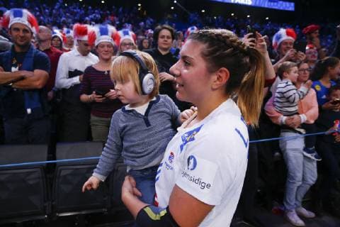 Joie Laura Flippes (France) HANDBALL : Pays Bas vs France - Demie Finale Euro feminin - 14 12 2018 GwendolineLeGoff Panoramic 