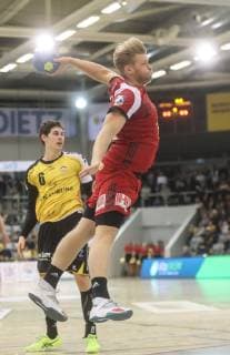 Dener Jaanimaa TuS N Luebbecke scoring HSC 2000 Coburg TuS N Luebbecke 2 League Handball 15 12 2018 Coburg Copyright: xEIBNER Rosenbuschx EP_eer