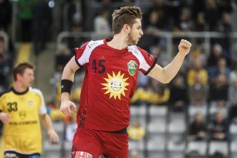 Jan Eric Speckmann TuS N Luebbecke HSC 2000 Coburg TuS N Luebbecke 2 League Handball 15 12 2018 Coburg Copyright: xEIBNER Rosenbuschx EP_eer