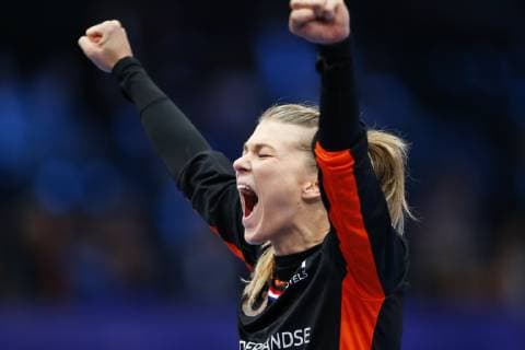 Handball, EM Damen, Spiel um Platz 3, Rumänien - Niederlande Joie Tess Wester (Pays Bas) HANDBALL : Roumanie vs Pays Bas - Petite Finale Euro feminin - 16 12 2018 GwendolineLeGoff Panoramic 
