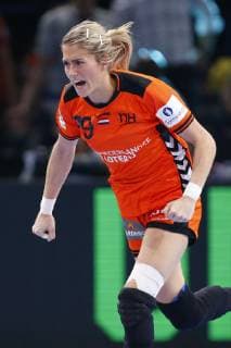 Handball, EM Damen, Spiel um Platz 3, Rumänien - Niederlande Joie Merel Freriks (Pays Bas) HANDBALL : Roumanie vs Pays Bas - Petite Finale Euro feminin - 16 12 2018 GwendolineLeGoff Panoramic 