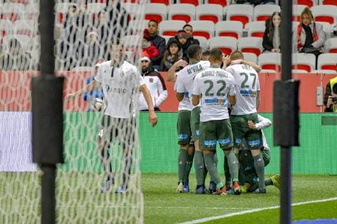 Joie - Lois Diony (AS Saint Etienne) FOOTBALL : OGC Nice vs Saint Etienne - Ligue 1 conforama - Nice - 16 12 2018 NorbertScanella Panoramic 