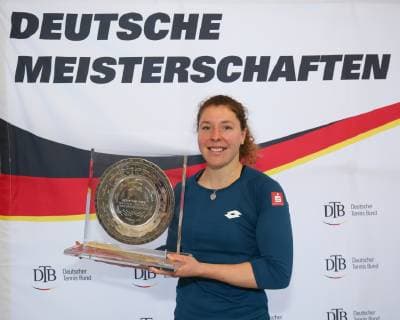 Winner Anna Lena Friedsam Final German Championships 2018 Tennis German Championships 2018 German Championships Biberach an der Riss Baden Wuerttemberg Germany 16 December 2018 Â Copyright: xJuergenxHasenkopfx