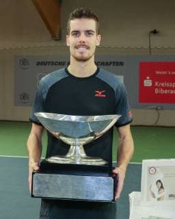 Winner Mats Moraing Award Ceremony Presentation Final German Championships 2018 Tennis German Championships 2018 German Championships Biberach at the Riss Baden Wuerttemberg Germany 16 December 2018 Â Copyright: xJuergenxHasenkopfx