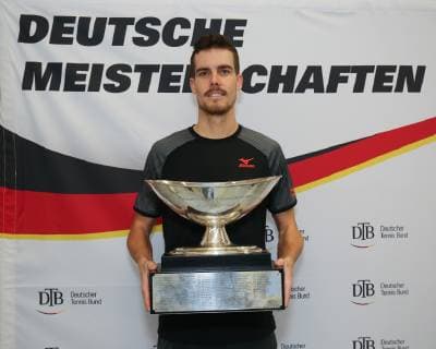 Winner Mats Moraing Award Ceremony Presentation Final German Championships 2018 Tennis German Championships 2018 German Championships Biberach at the Riss Baden Wuerttemberg Germany 16 December 2018 Â Copyright: xJuergenxHasenkopfx