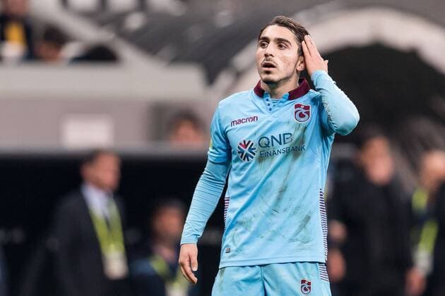 Abdulkadir Omur of Trabzonspor during the Turkish Spor Toto Super Lig football match between Besiktas JK and Trabzonspor AS on December 16, 2018 at the Vodafone Arena in Istanbul, Turkey Turkish Spor Toto Super Lig 2018 2019 xVIxVIxImagesx xGerritxvanxKeulenxIVx 13100619