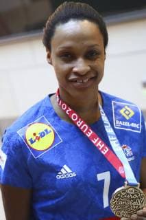 Allison Pineau (France) NEWS : Equipe de France Championne d Europe de handball a la Caisse d Epargne - 17 12 2018 GwendolineLeGoff Panoramic 