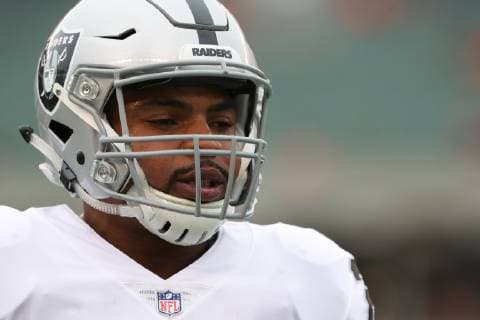CINCINNATI, OH - DECEMBER 16: Oakland Raiders running back Doug Martin (28) warms up before the game against the Oakland Raiders and the Cincinnati Bengals on December 16th 2018, at Paul Brown Stadium in Cincinnati, OH. (Photo by Ian Johnson Icon Sportswire) NFL American Football Herren USA DEC 16 Raiders at Bengals Icon181216034 EDITORIAL USE ONLY
