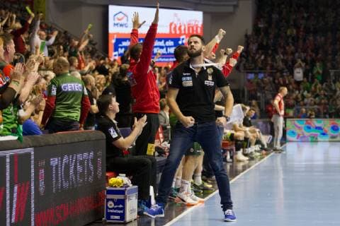 Bennet Wiegert Coach SC Magdeburg SC Magdeburg vs Frisch Auf Goeppingen SC Magdeburg vs Frisch Auf Goeppingen Handball DHB Cup Quarterfinals Season 2018 2019 19 12 2018 Magdeburg Copyright: xEIBNER DanielxReineltx EP_DRT