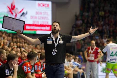 Bennet Wiegert Coach SC Magdeburg SC Magdeburg vs Frisch Auf Goeppingen SC Magdeburg vs Frisch Auf Goeppingen Handball DHB Cup Quarterfinals Season 2018 2019 19 12 2018 Magdeburg Copyright: xEIBNER DanielxReineltx EP_DRT