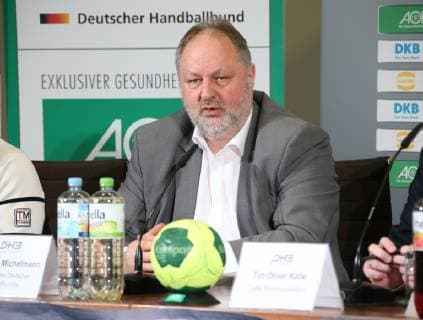 GER DHB Handballball WM PK 21 12 2018 AOK Headquarters Berlin GER DHB Handballball WM PK DHB regulations prohibit any use of photographs as image sequences and or quasi video in picture President Andreas Michelmann nordphotox xEngler nph00076