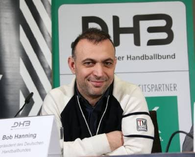GER DHB Handballball WM PK 21 12 2018 AOK Headquarters Berlin GER DHB Handballball WM PK DHB regulations prohibit any use of photographs as image sequences and or quasi video in picture Vice President Bob Hanning nordphotox xEngler nph00076