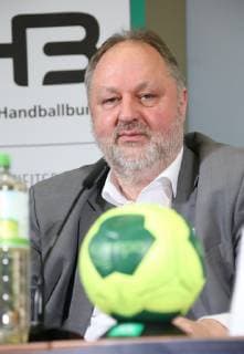 GER DHB Handballball WM PK 21 12 2018 AOK Headquarters Berlin GER DHB Handballball WM PK DHB regulations prohibit any use of photographs as image sequences and or quasi video in picture President Andreas Michelmann nordphotox xEngler nph00076