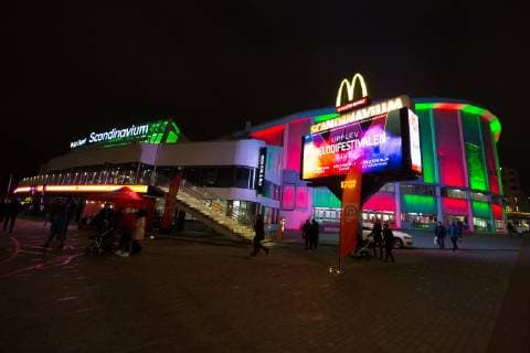 181221 Arena Scandinavium outside the ice hockey match in SHL between Frölunda and Timra 21 December 2018 in Gothenburg, detectedSourceLanguage  Copyright: MICHAELxERICHSEN BB181221MI005