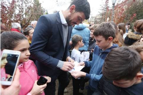 Welcome ceremony for Davis Cup winners 22.12.2018.Sibenik,Croatia - City of Sibenik and Tennis club Subicevac organized welcome ceremony for Davis Cup winners Franko Skugor and Ivan Dodig with Neven Nakic.  DuskoxJaramaz PIXSELL