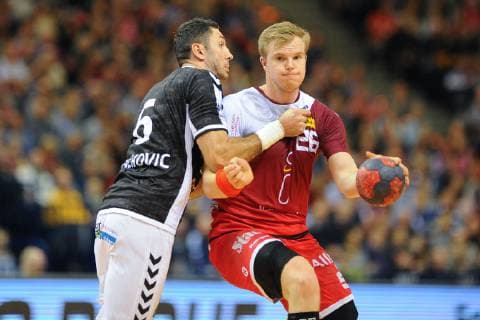 Handball Sports Club Hamburg vs. TuSEM Essen Handball 2 Bundesliga 23 12 18 Blazenko Lackovic Nr 6 Handball Sports Club Hamburg vs. Lucas Firnhaber Nr 26 TuSEM Essen Handball Sports Club Hamburg vs. TuSEM Essen Handball 2 Bundesliga 23 12 18 xtsx