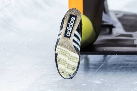 Skeleton-Schuh; Symbolbild, Deutsche Meisterschaften Skeleton, *** Skeleton Shoe Symbol Picture German Championships Skeleton xprx