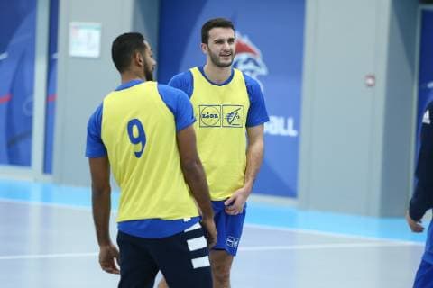 Romain Lagarde (France) HANDBALL : Equipe de France - Entrainement + Equipe de France - 27 12 2018 KevinDomas Panoramic 