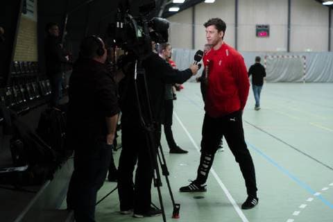Maalvogter Niklas Landin The Danish mens team trains ahead of the handball championship in the Northwest Hall in Herning Friday 28 December 2018 Herning Denmark, detectedSourceLanguage  Copyright: BoxAmstrupx cop103 spdk20181228-184313-L