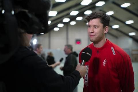 Maalvogter Niklas Landin The Danish mens team trains ahead of the handball championship in the Northwest Hall in Herning Friday 28 December 2018 Herning Denmark, detectedSourceLanguage  Copyright: BoxAmstrupx cop103 spdk20181228-184317-L