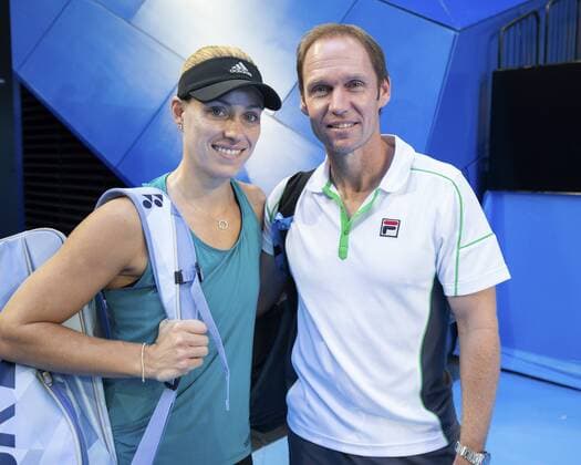 Angelique Kerber and Trainer coach Rainer Schuettler Mixed Doubles Copyright: xJuergenxHasenkopfx