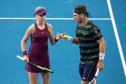 Katie Boulter Cameron Norrie GBR Mixed Doubles Tennis Hopman Cup 2019 ITF Perth Arena Perth Western Australia Australia 29 December 2018 Â Copyright: xJuergenxHasenkopfx