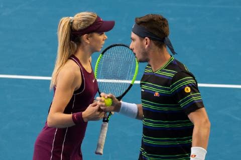 Katie Boulter Cameron Norrie GBR Mixed Doubles Tennis Hopman Cup 2019 ITF Perth Arena Perth Western Australia Australia 29 December 2018 Â Copyright: xJuergenxHasenkopfx