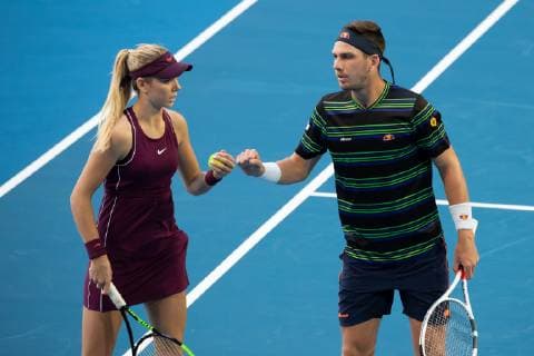 Katie Boulter Cameron Norrie GBR Mixed Doubles Tennis Hopman Cup 2019 ITF Perth Arena Perth Western Australia Australia 29 December 2018 Â Copyright: xJuergenxHasenkopfx