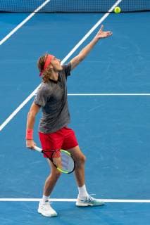 Maria Sakkari Stefanos Tsitsipas Mixed Doubles Tennis Hopman Cup 2019 ITF Perth Arena Perth Western Australia Australia 29 December 2018 Â Copyright: xJuergenxHasenkopfx