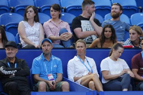 29th December 2018, RAC Arena, Perth, Australia; Hopman Cup Tennis, sponsored by Mastercard; Former Australian number 1 tennis player Alicia Molik watches Ashleigh Barty play  ActionPlus12091123 DavidxWoodley