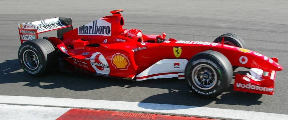 German Formula One driver Michael Schumacher steers his Ferrari during a practice session on the Nuerburgring circuit in Nuerburg western Germany Saturday May 29 2004 The Formula One Grand Prix of Europe will take place Sunday May 30 2004 Eckehard Schulz NUERBURG DEU
