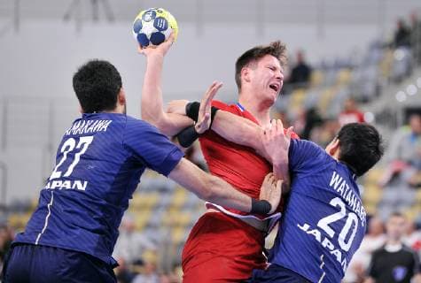 Handball, Länderspiel, Tschechien - Japan 2018.12.29 Opole Pilka reczna Puchar 4 Narodow Mecz o 3 miejsce Czechy - Japonia N z Vojtech Patzel Foto Norbert Barczyk PressFocus 2018.12.29 Opole Handball 4 Nations CUP Czech Republic - Japan Vojtech Patzel Credit: Norbert Barczyk PressFocus NEWSPIX.PL --- Newspix.pl  20181229NB0004