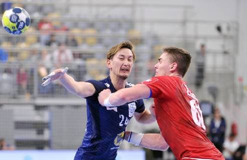 Handball, Länderspiel, Tschechien - Japan 2018.12.29 Opole Pilka reczna Puchar 4 Narodow Mecz o 3 miejsce Czechy - Japonia N z Hiroki Shida Foto Norbert Barczyk PressFocus 2018.12.29 Opole Handball 4 Nations CUP Czech Republic - Japan Hiroki Shida Credit: Norbert Barczyk PressFocus NEWSPIX.PL --- Newspix.pl  20181229NB0033