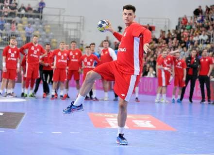 Handball, Länderspiel, Polen - Rumänien 2018.12.29 Opole Pilka reczna Puchar 4 Narodow Final Polska - Rumunia N z Szymon Sicko Foto Norbert Barczyk PressFocus 2018.12.29 Opole Handball 4 Nations CUP Poland - Romania Szymon Sicko Credit: Norbert Barczyk PressFocus NEWSPIX.PL --- Newspix.pl  20181229NB0143