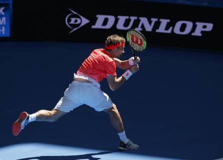 30th December 2018, RAC Arena, Perth, Australia; Hopman Cup Tennis, sponsored by Mastercard; David Ferrer of Team Spain plays a backhand shot against Alexander Zverev of Team Germany  ActionPlus12091699 DavidxWoodley
