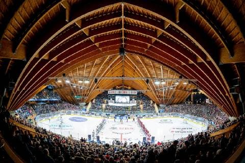 30 12 2018 Ice Hockey Season 2018 2019 Spengler Cup Semifinal Team Canada Thomas Sabo Ice Tigers Icetigers Nuremberg ThHa Vaillant Arena the teams Canada and Ice Tigers face each other