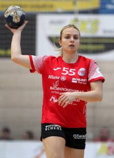 Handball 1 Bundesliga Women THC Frisch Auf Göppingen 30 12 18 Bad Langensalza Handball 1 Bundesliga Women Season 2018 2019 Thüringer Handballclub THC Frisch Auf Göppingen in picture Julia Redder THC