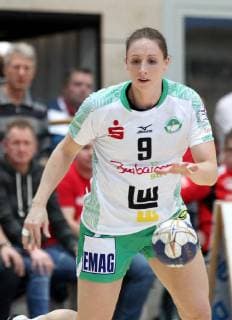 Handball 1 Bundesliga Women THC Frisch Auf Göppingen 30 12 18 Bad Langensalza Handball 1 Bundesliga Women Season 2018 2019 Thüringer Handballclub THC Frisch Auf Göppingen pictured Johanna Schindler Göppingen